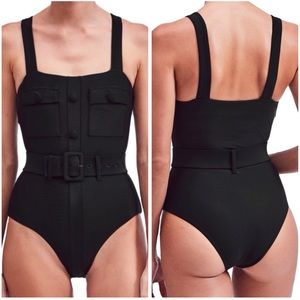 Devon Windsor Marlow Full-Piece Swimsuit Chic Classic NWT
